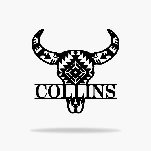 Cow Skull Monogram (6560282542154)