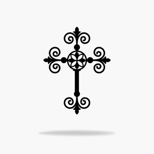 Scroll Cross Sign (6755554066506)