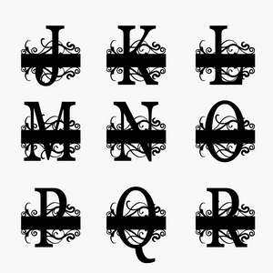 Split Letter Monogram 3