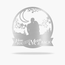 Load image into Gallery viewer, Moon &amp; Back Love Sign (4872021868618)