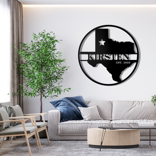 Personalized Texas State Monogram (6560288669770)